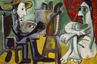 Picasso, Pablo - the painter and his model